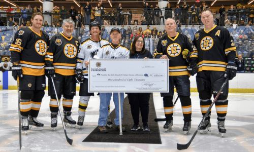 Boston Bruins Alumni vs. Melrose Youth Hockey featured background